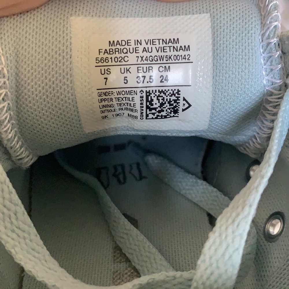 Converse Tiffany blue low tops, rare! - Picture 5 of 5